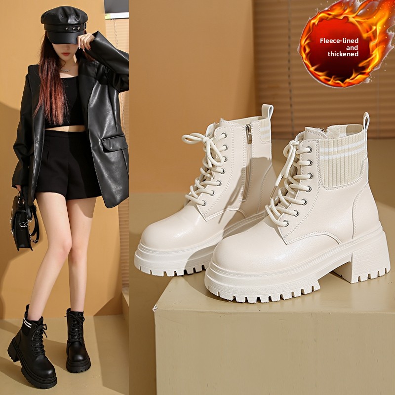 Women'S Fashion Korea - Bottines à talon bloc et semelle