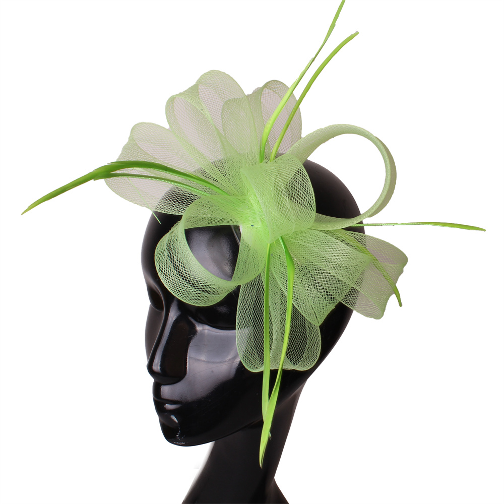 Women'S Fashion Kentucky Derby - Chapeaux Fascinator à Plumes et Rubans,