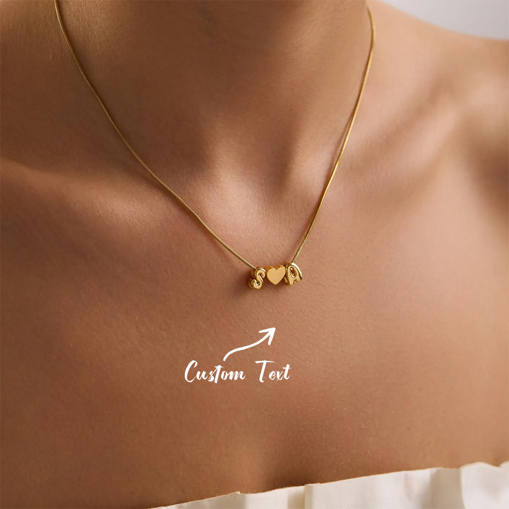 Women Fashion Names - Collier personnalisé avec deux initiales en