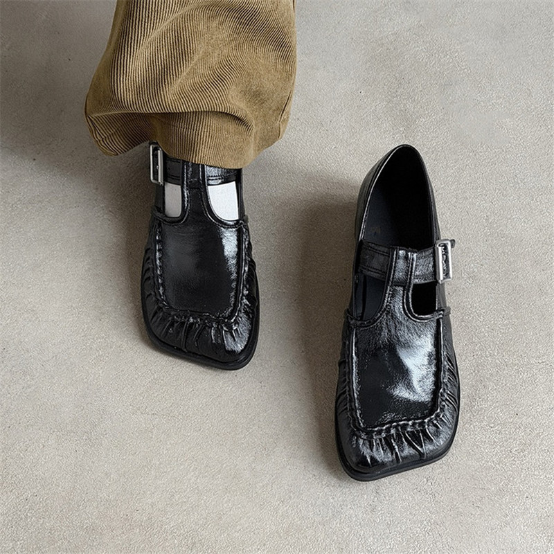 Chaussures en cuir véritable p - Women'S Fashion Shoes avis et prix