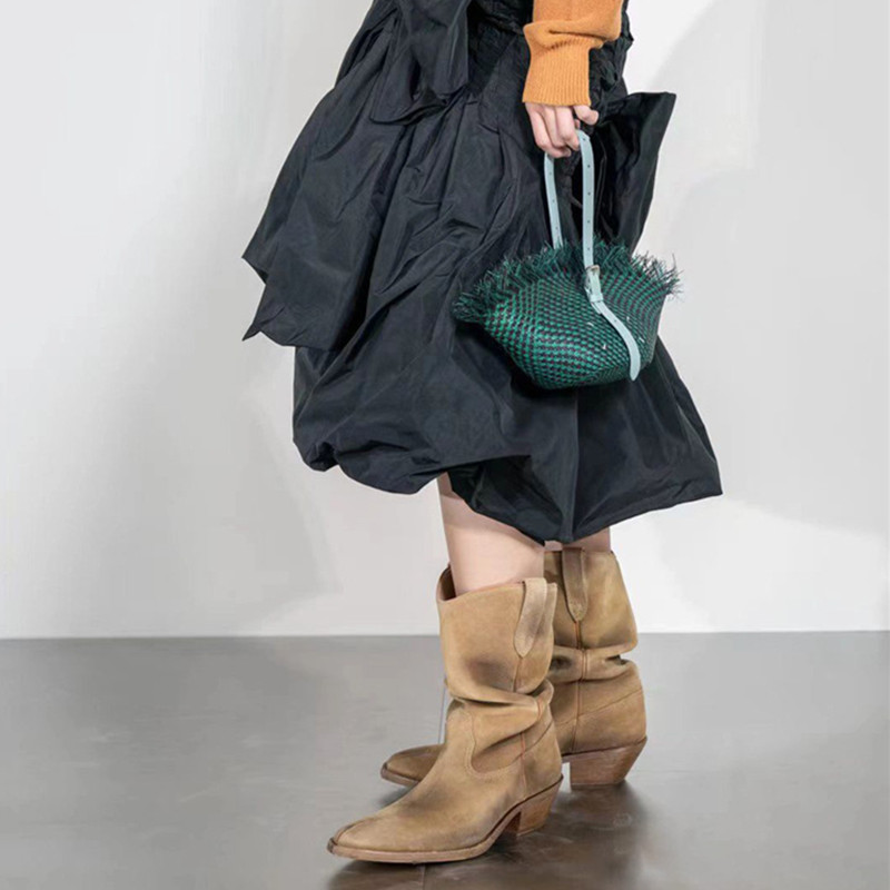 Mode Vintage bottes bout fendu - Women'S Fashion Korea avis et prix