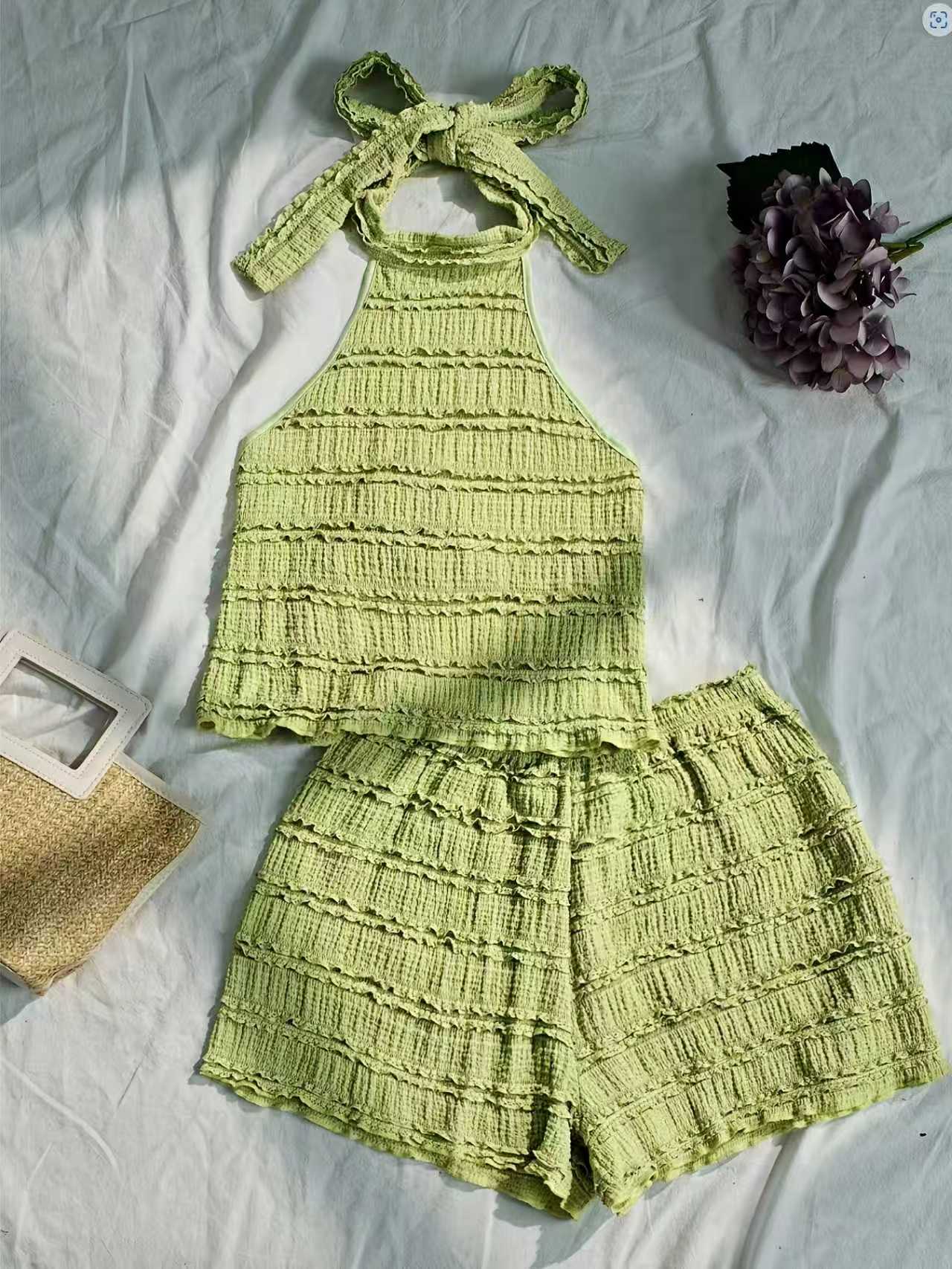 Ensemble haut et short de plag - Lace Trim Cami avis et prix