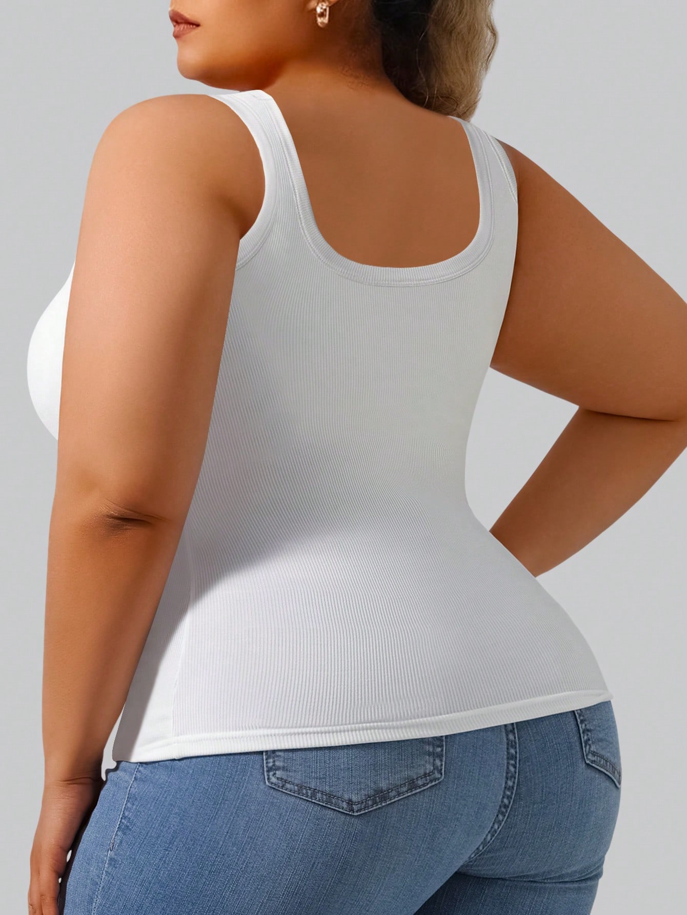 Débardeur côtelé uni pour femm - Lace Trim Cami avis et prix