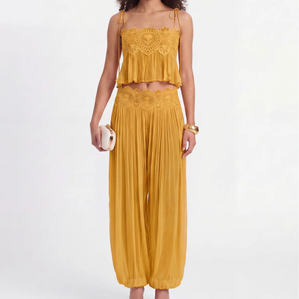 Ensemble pantalon long pour fe - Lace Trim Cami avis et prix