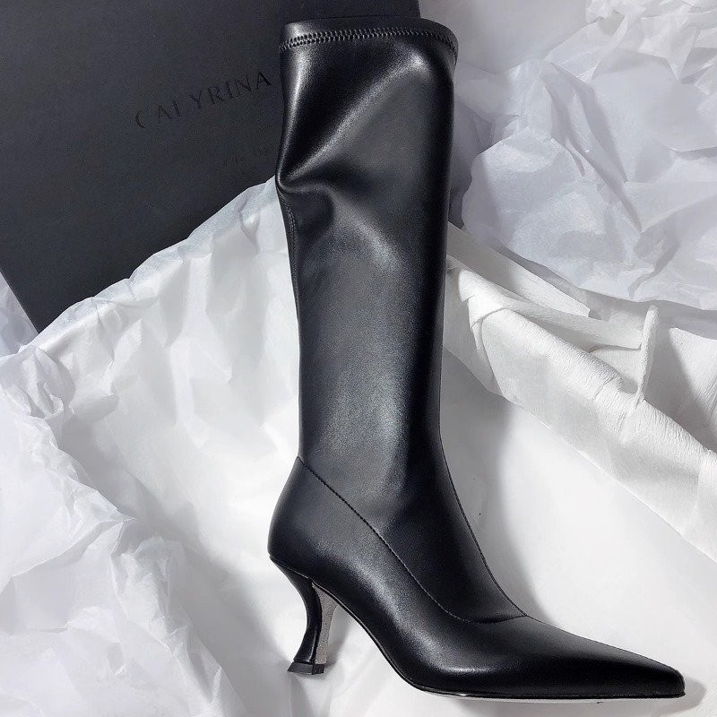 Bottes d'automne à talons aigu - Women'S Fashion Knee High Boots avis et prix