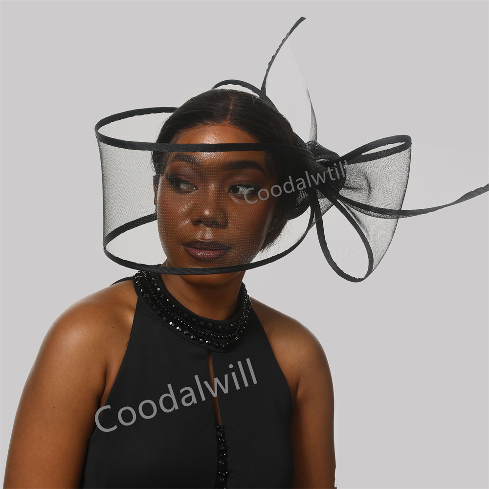 Chapeau Fascinateur Noir et Bl - Women'S Fashion Kentucky Derby avis et prix